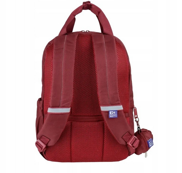 Plecak Oxford z rączką B-Ready RPET bordowy 400204950